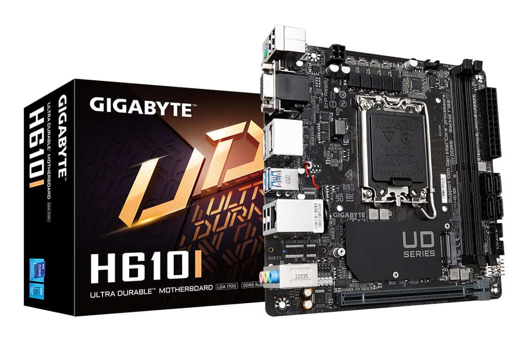 GIGABYTE H610I moederbord Intel H610 Express LGA 1700 mini ITX (H610I) thumbnail