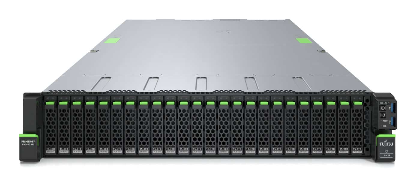 Fujitsu PRIMERGY RX2450 M2 server 0 GB Rack (2U) AMD EPYC 9354 3,25 GHz 32 GB DDR5-SDRAM 900 W (VFY:R2452SC332IN) thumbnail