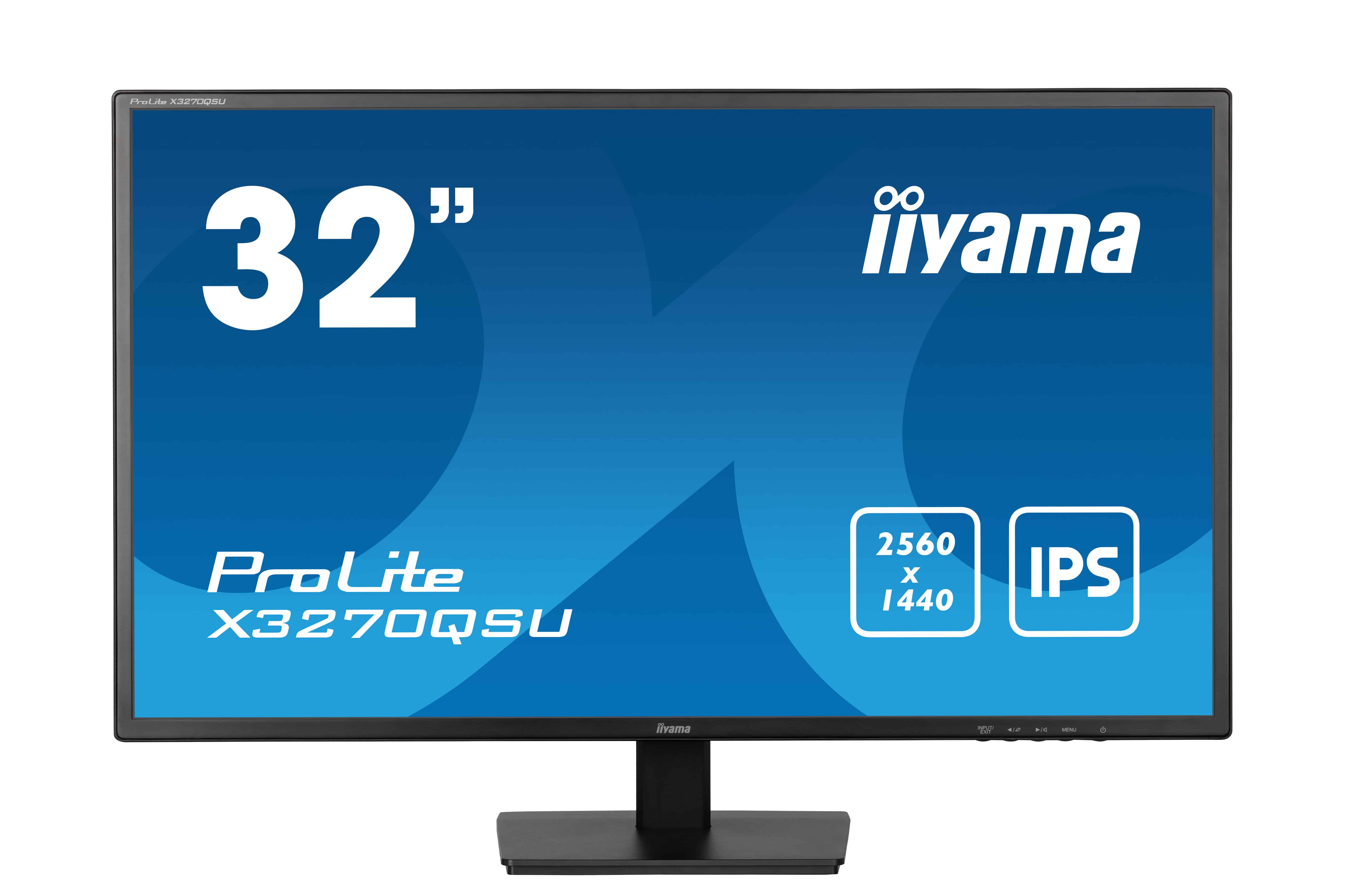 iiyama ProLite X3270QSU-B1 computer monitor 81,3 cm (32) 2560 x 1440 Pixels Wide Quad HD LED Zwart (X3270QSU-B1) thumbnail