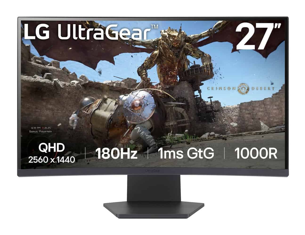 LG 27GS60QC-B computer monitor 68,6 cm (27) 2560 x 1440 Pixels Full HD LCD Zwart (27GS60QC-B.AEUQ) thumbnail