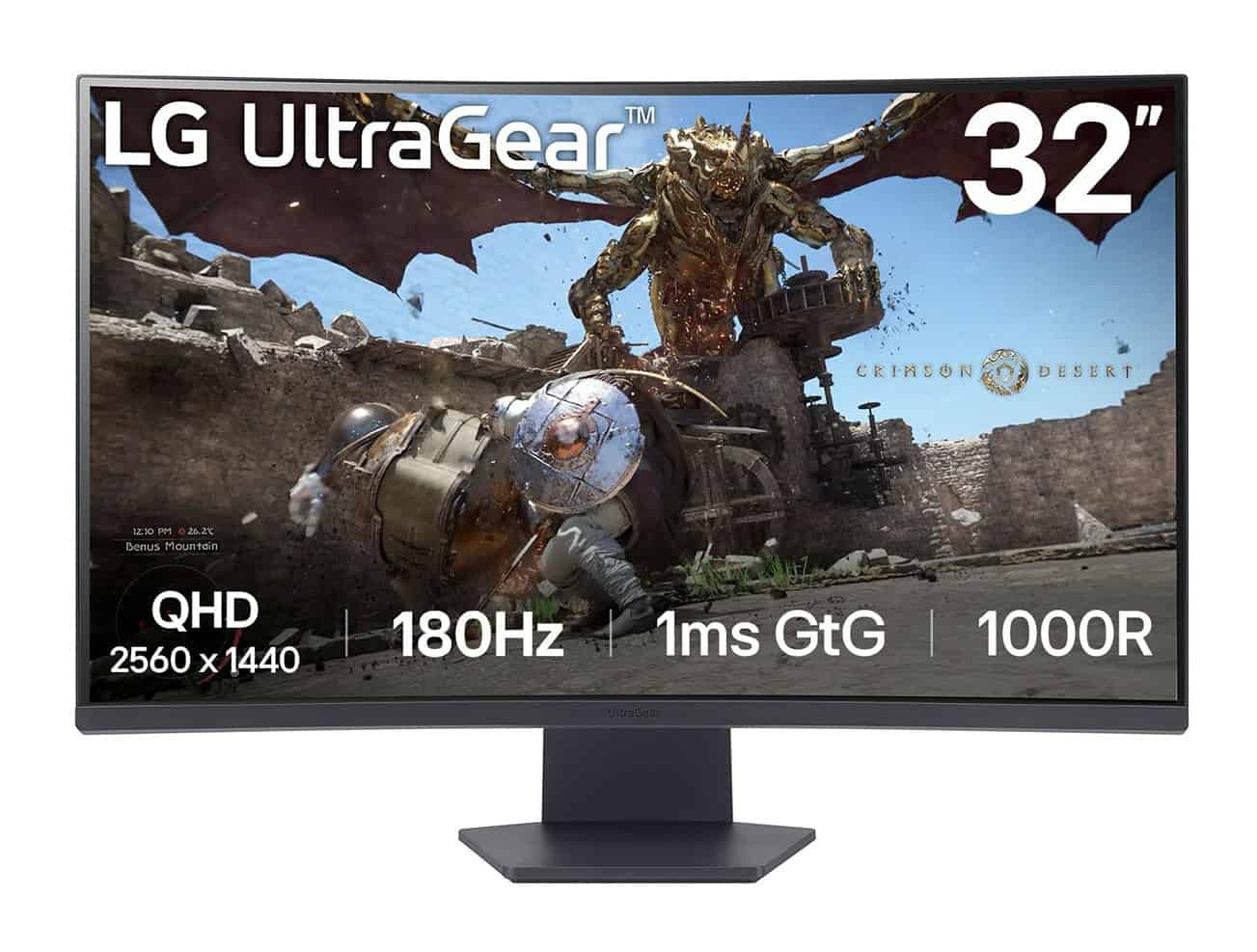 LG 32GS60QC-B computer monitor 80 cm (31.5) 2560 x 1440 Pixels Quad HD LCD Zwart (32GS60QC-B.AEUQ) thumbnail