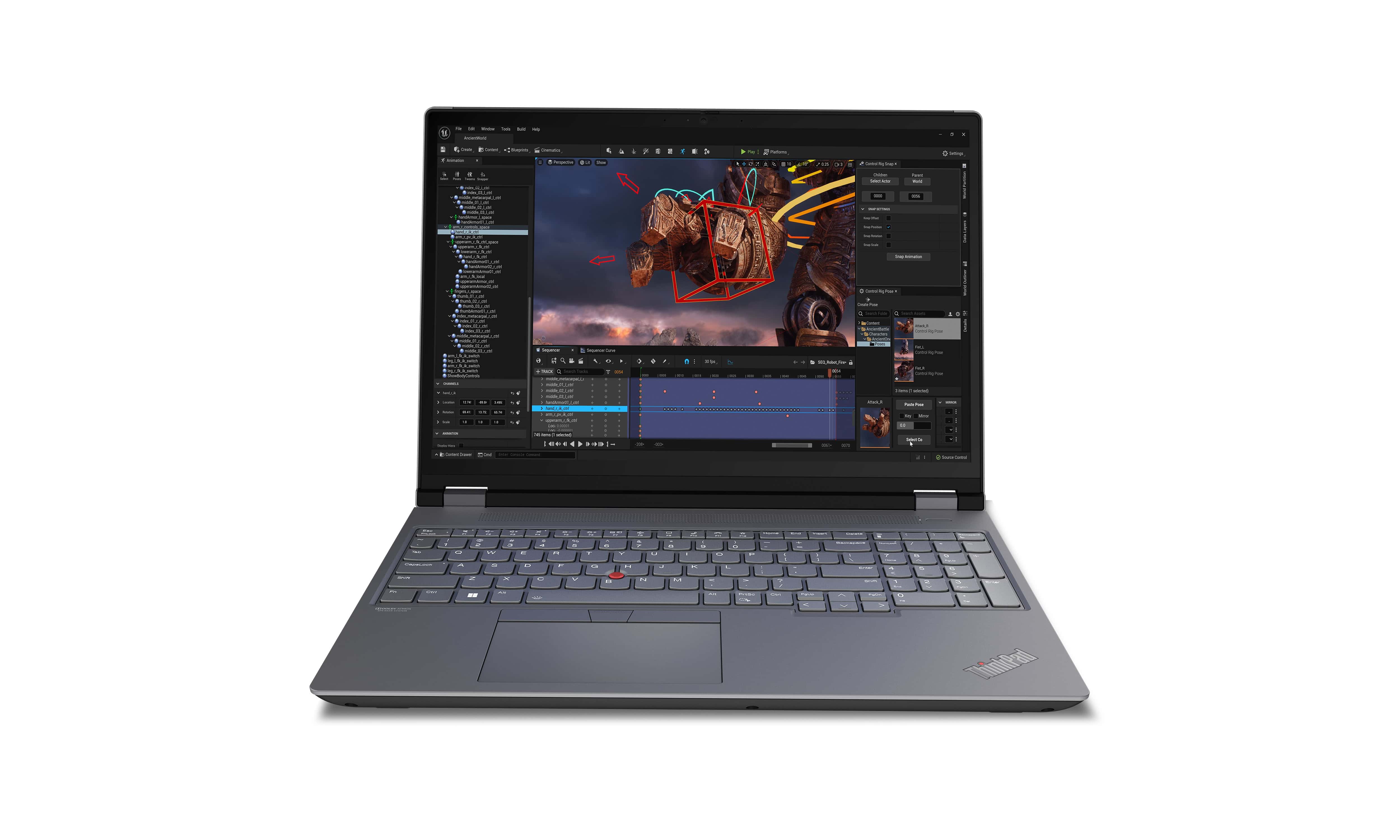 Lenovo ThinkPad P16 Intel® Core™ i7 i7-13850HX Mobiel werkstation 40,6 cm (16) WQXGA 32 GB DDR5-SDRAM 1 TB SSD NVIDIA RTX 2000 Ada Wi-Fi 6E (802.11ax) Windows 11 Pro Grijs, Zwart (21FA004FMH) thumbnail