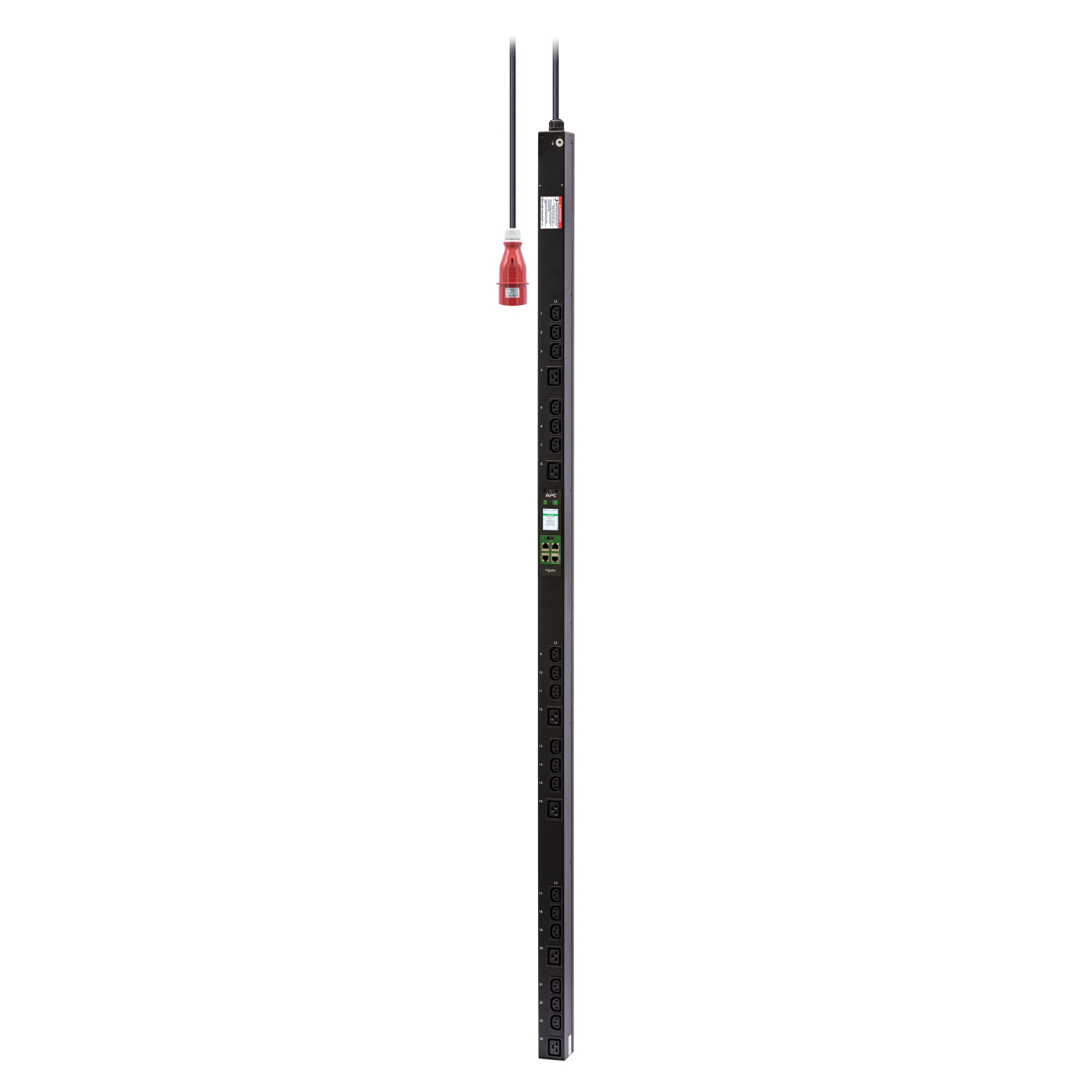 APC Easy PDU EPDU2216MBO, Metered-By-Outlet, 0U, 16A, 400V, (21x)C13 & (3x)C19, IEC60309 16A 3Fase stekker (EPDU2216MBO) thumbnail