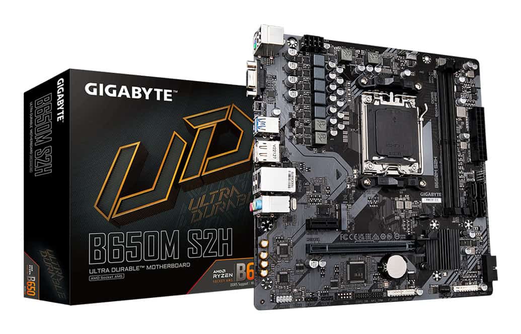 GIGABYTE B650M S2H moederbord AMD B650 Socket AM5 micro ATX (B650M S2H) thumbnail