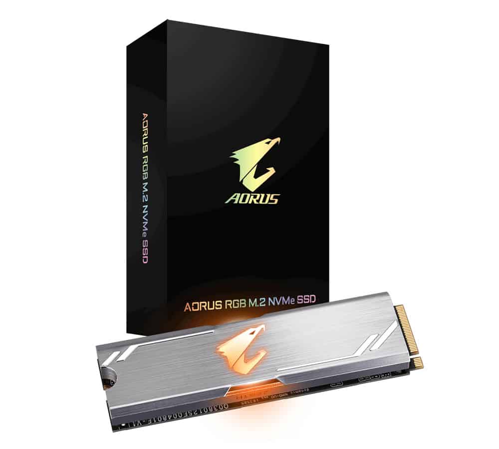 Gigabyte Aorus RGB M.2 256 GB PCI Express 3.0 3D TLC NVMe (GP-ASM2NE2256GTTDR) thumbnail