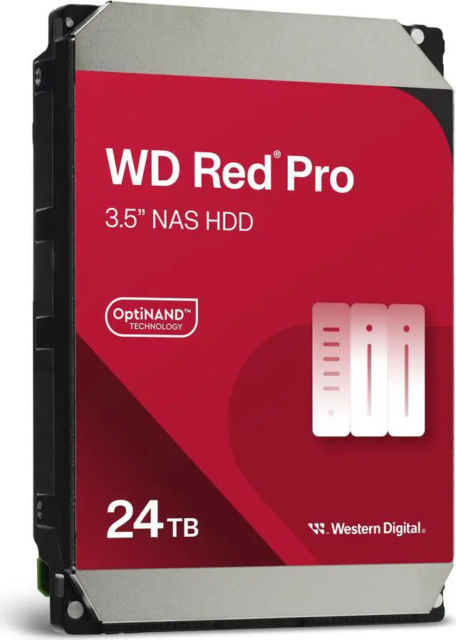 Western Digital WD240KFGX RED Pro HDD, 24TB, 3.5, 7200 RPM, Serial ATA III, 512MB, HDD, CMR (WD240KFGX) thumbnail