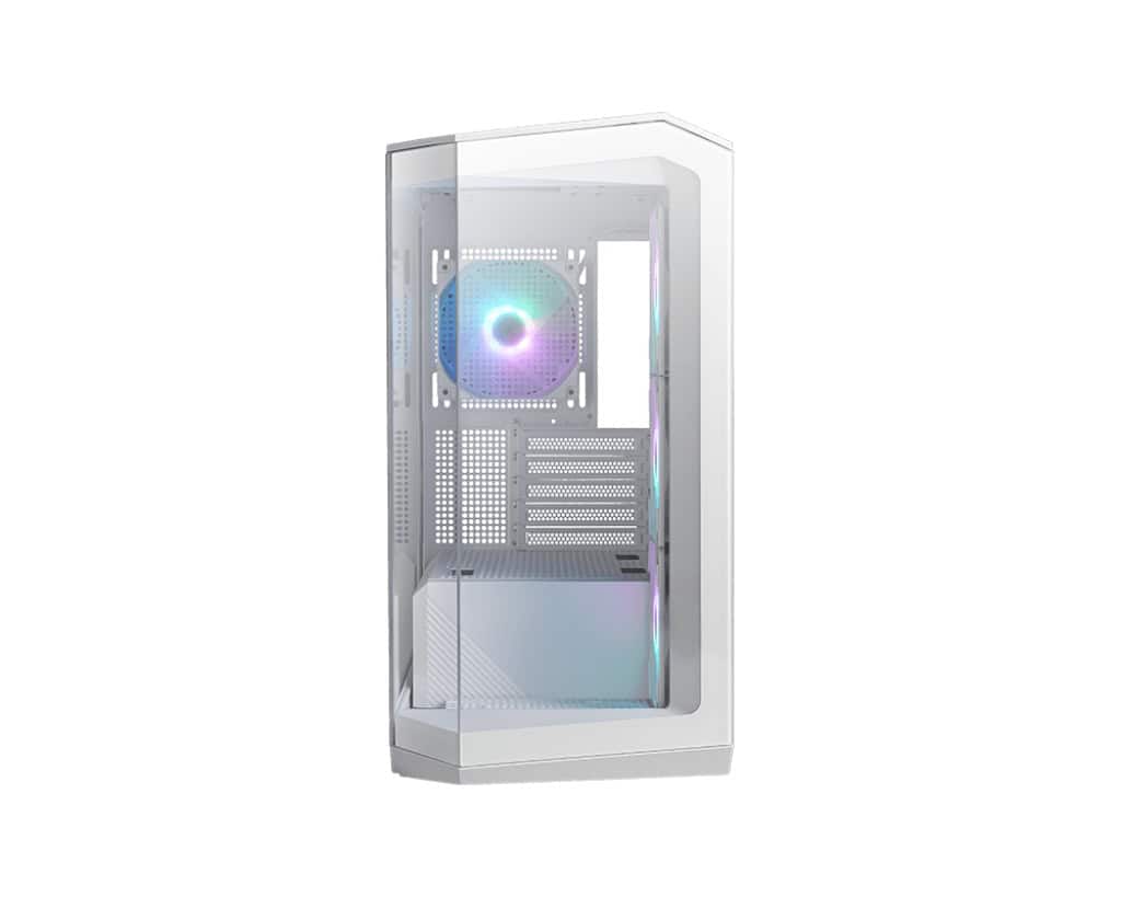 MSI MAG PANO M100R PZ Micro Tower Wit (MAG PANO M100R PZW) thumbnail