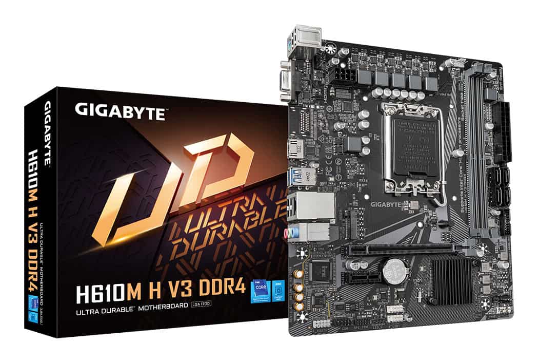 GIGABYTE H610M H V3 DDR4 moederbord Intel H610 Express LGA 1700 micro ATX (H610M H V3 DDR4 1.0) thumbnail