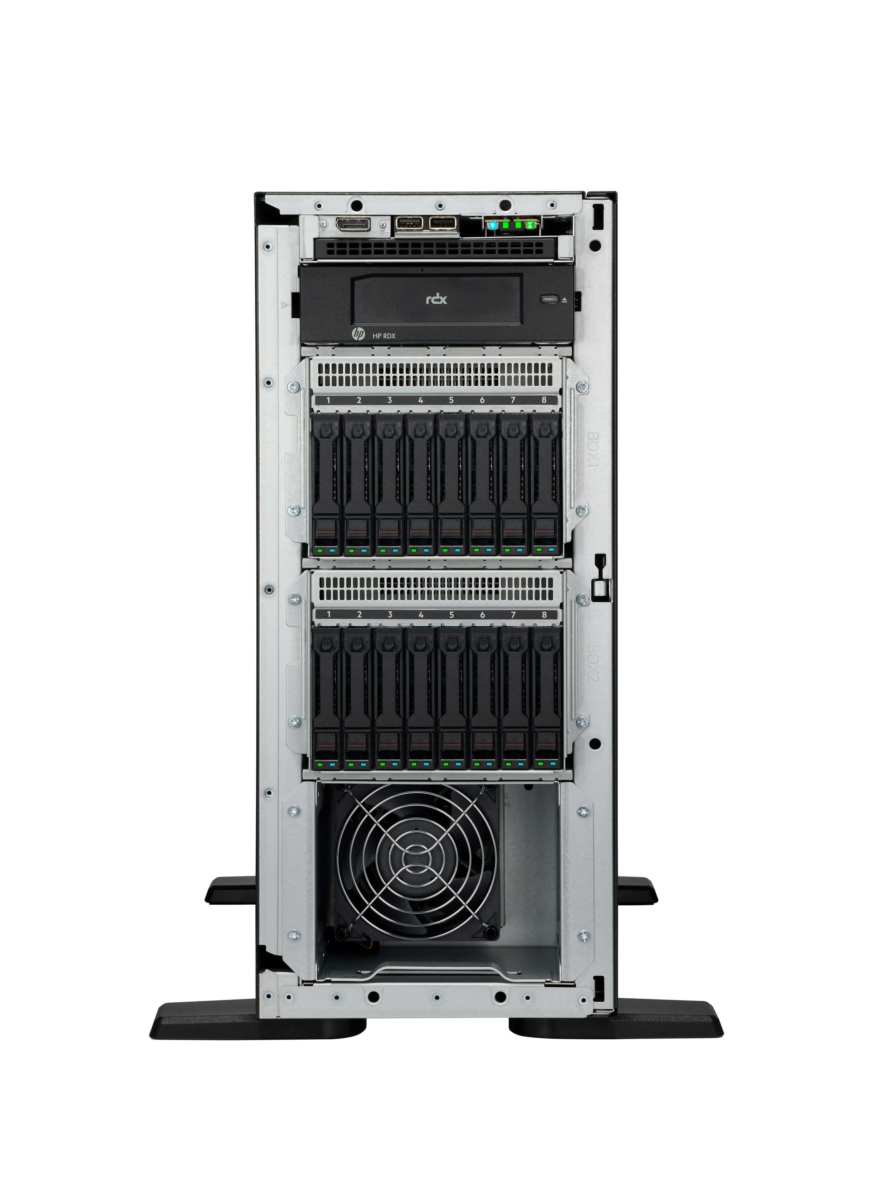 HPE ProLiant ML110 G11 4510 12-core 1P 64GB-R MR408i-o 8SFF 2x480GB SSD 2x1000W (P71659-425) thumbnail