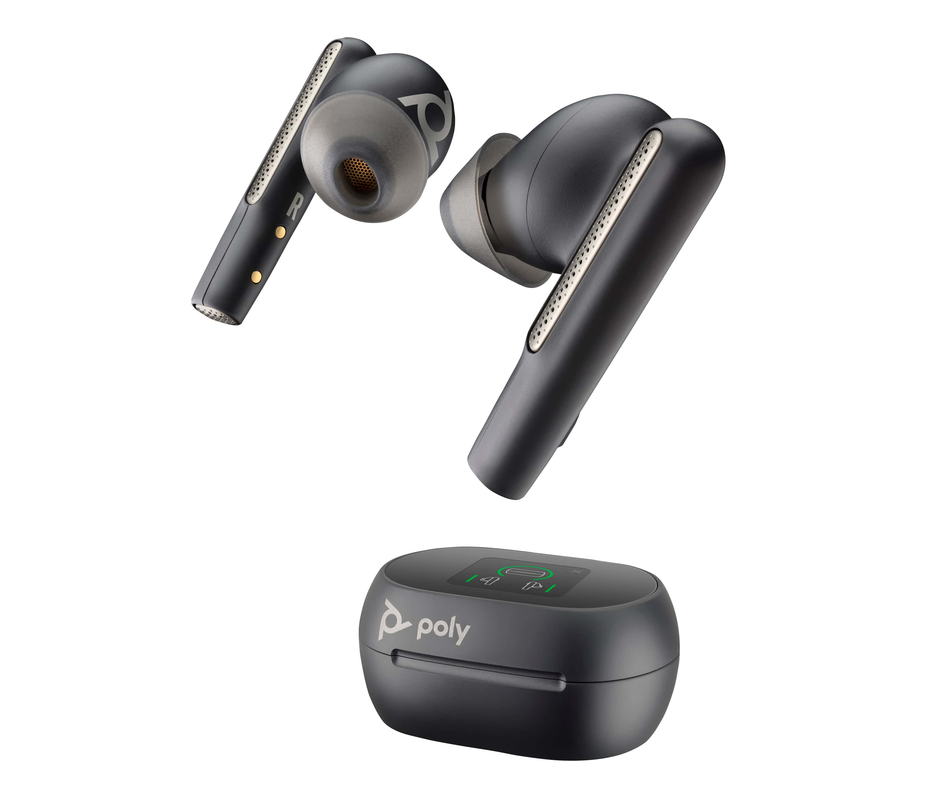 HP Poly Voyager Free 60+ UC Carbon Black Earbuds + BT700 USB-C-adapter + oplaadcase met touchscreen (7Y8G4AA) thumbnail