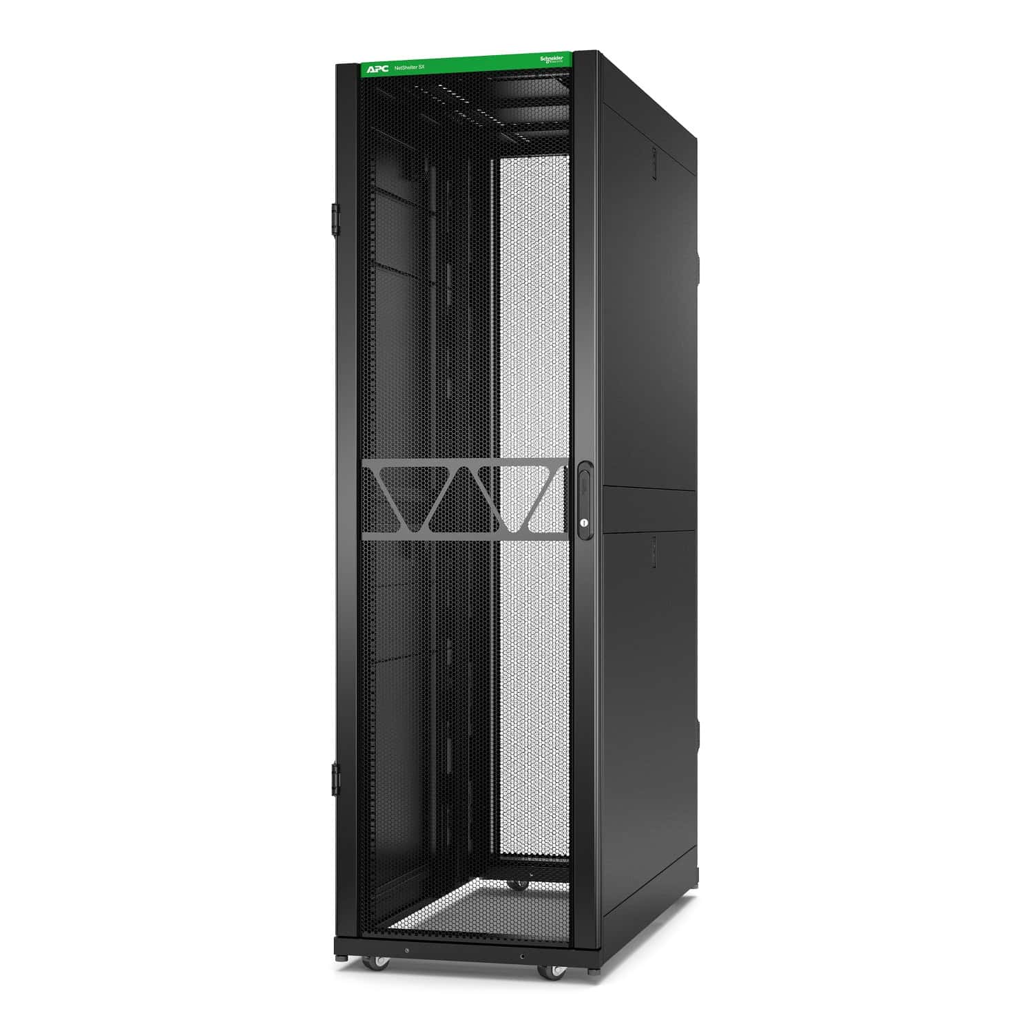 APC Netshelter SX Gen2 AR3300B2 - 42U, 1991h x 600b x 1200d mm, met zijpanelen, zwart (AR3300B2) thumbnail