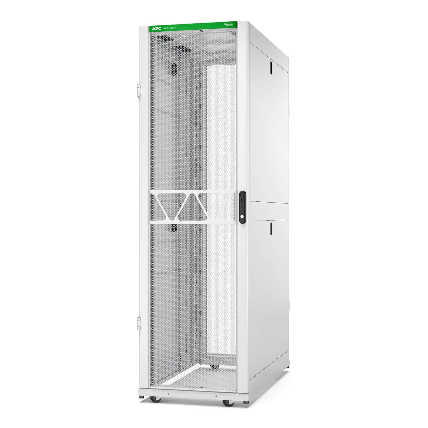 APC Netshelter SX Gen2 AR3300W2 - 42U, 1991h x 600b x 1200d mm, met zijpanelen, wit (AR3300W2) thumbnail