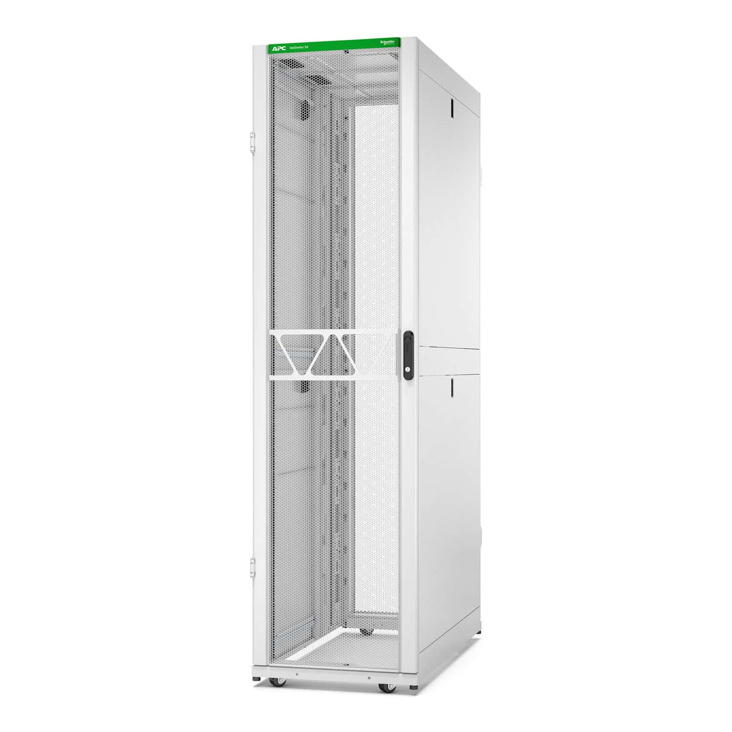 APC Netshelter SX Gen2 AR3307W2 - 48U, 2258h x 600b x 1070d mm, met zijpanelen, wit (AR3307W2) thumbnail