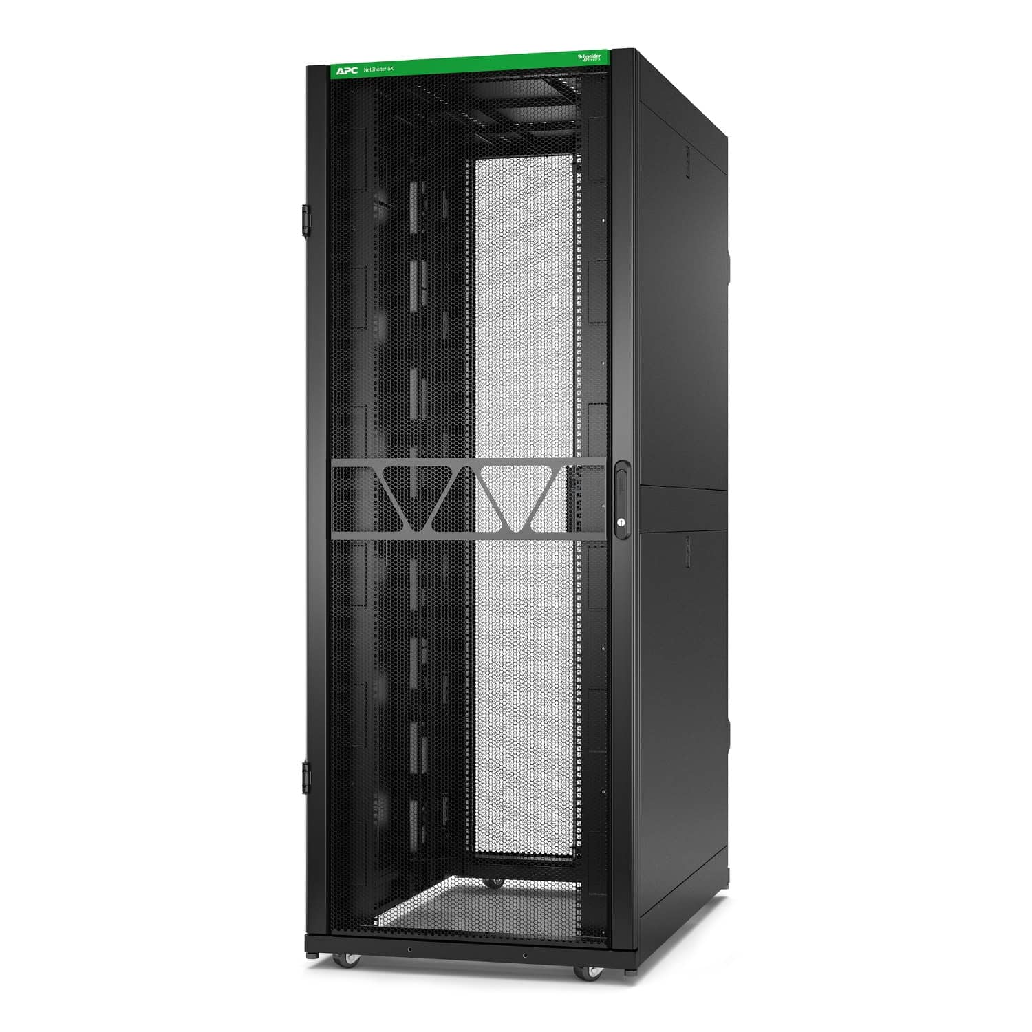 APC Netshelter SX Gen2 AR3350B2 - 42U, 1991h x 750b x 1200d mm, met zijpanelen, zwart (AR3350B2) thumbnail