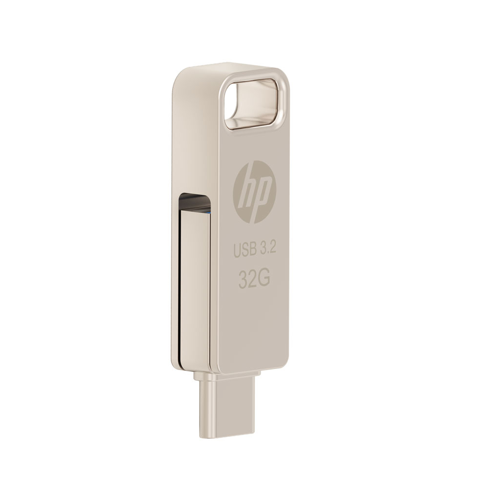 HP HPFD206C-32 USB flash drive 32 GB USB Type-A / USB Type-C 3.2 Gen 2 (3.1 Gen 2) Zilver (HPFD206C-32) thumbnail