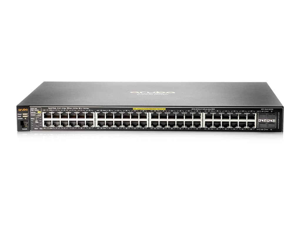 Aruba, a Hewlett Packard Enterprise company Aruba 2530 48 PoE+ Managed L2 Fast Ethernet (10/100) Power over Ethernet (PoE) 1U Grijs (J9778A#ABB) thumbnail Aruba, a Hewlett Packard Enterprise company Aruba 2530 48 PoE+ Managed L2 Fast Ethernet (10/100) Power over Ethernet (PoE) 1U Grijs (J9778A#ABB) thumbnail