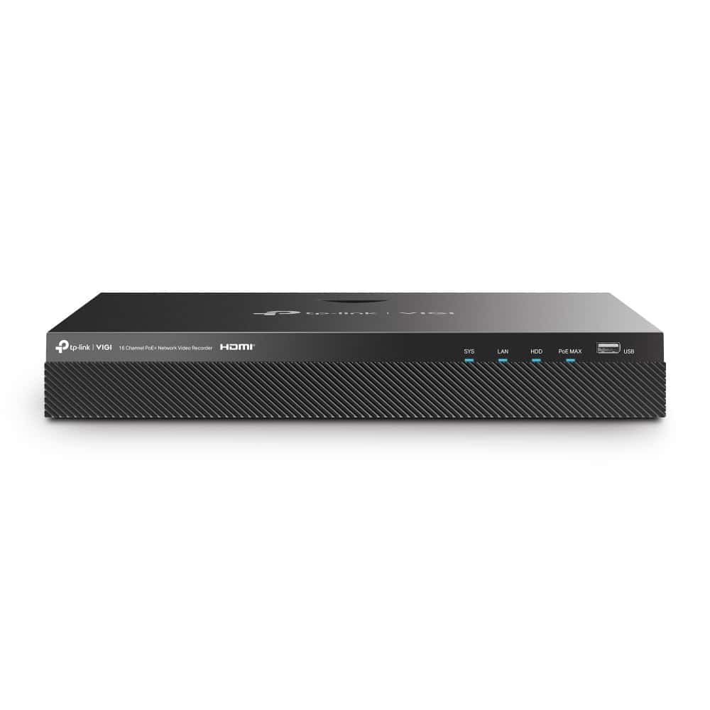 TP-Link VIGI NVR2016H-16P Netwerk Video Recorder (NVR) Zwart (VIGI NVR2016H-16P) thumbnail