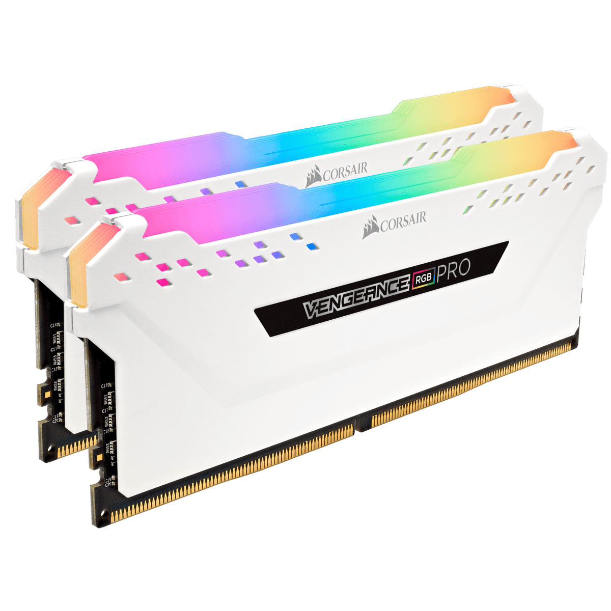Corsair DDR4  16GB PC 3200 CL16 CORSAIR KIT (2x8GB) VENGEANCE RGB Wh retail (CMW16GX4M2E3200C16W) thumbnail