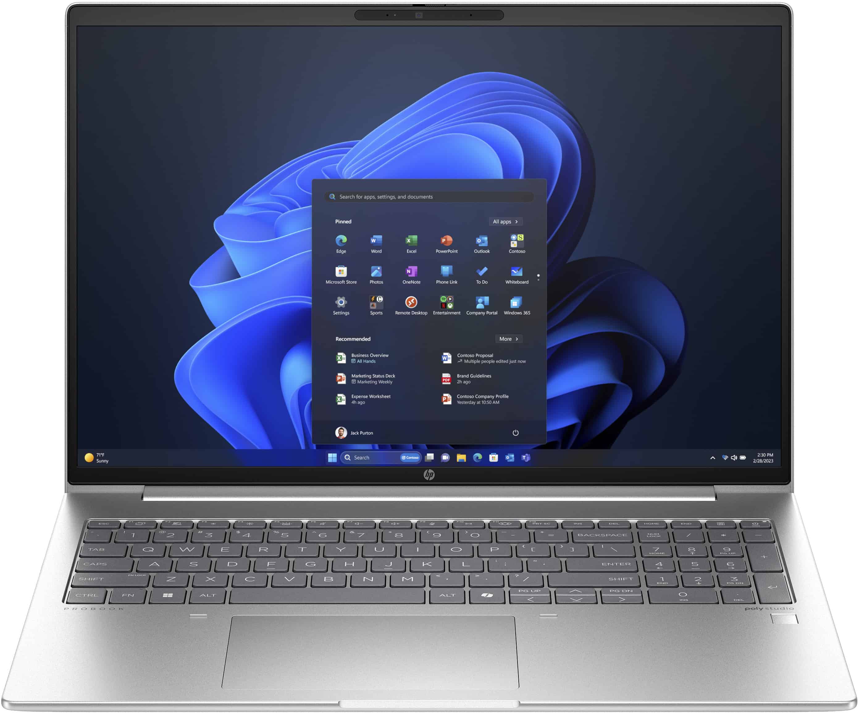 HP ProBook 460 16 inch G11 Notebook PC Laptop 40,6 cm (16) WUXGA 16 GB DDR5-SDRAM 512 GB SSD Wi-Fi 6E (802.11ax) Windows 11 Pro (A37SYET#ABH) thumbnail