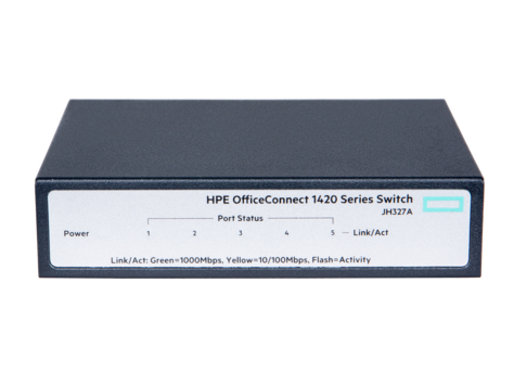 Hewlett Packard Enterprise OfficeConnect 1420 5G Unmanaged L2 Gigabit Ethernet (10/100/1000) 1U Grijs (JH327A#ABB) thumbnail