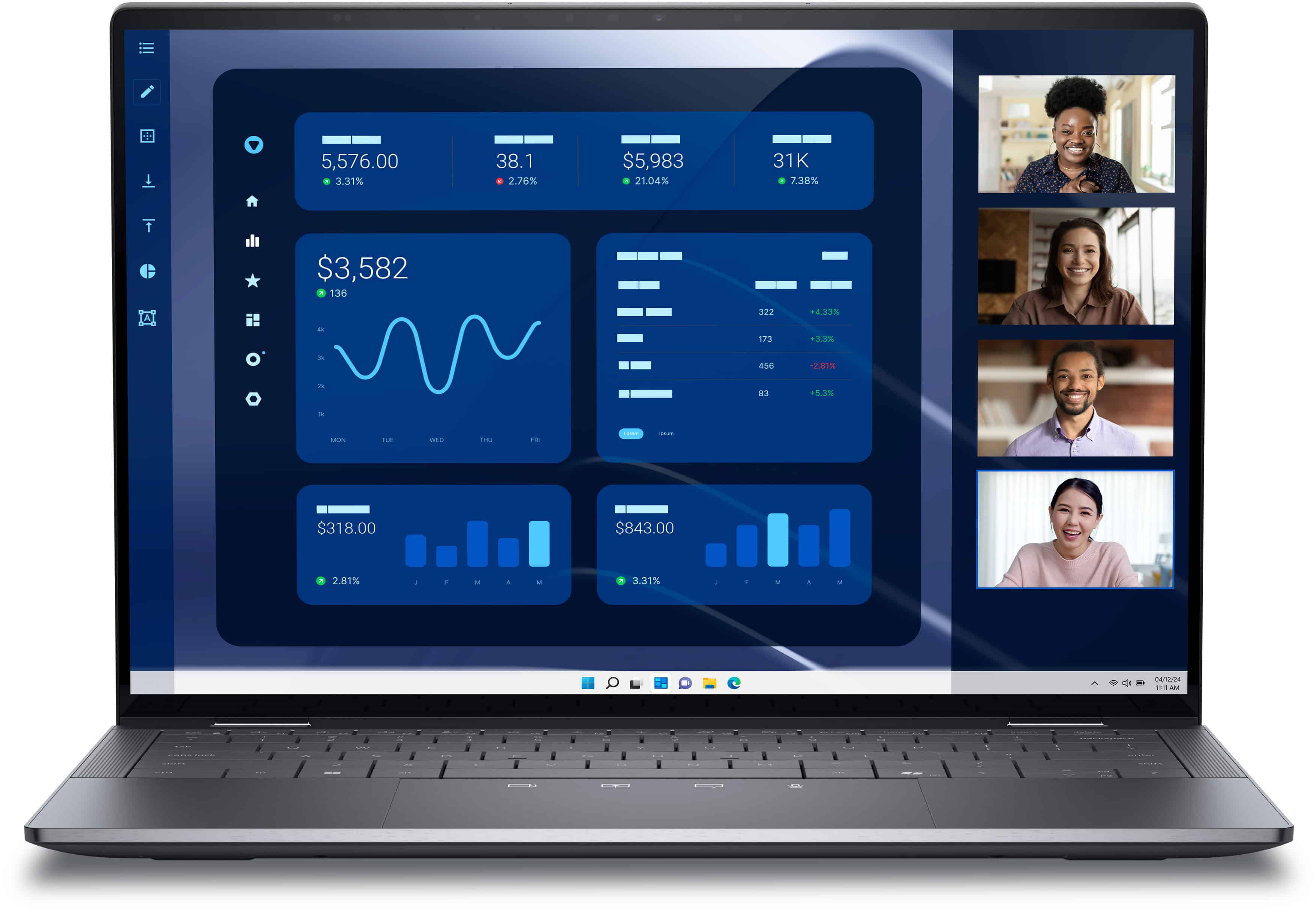 DELL Latitude 9450 2-in-1 Intel Core Ultra 7 165U Hybride (2-in-1) 35,6 cm (14) Touchscreen Quad HD+ 16 GB LPDDR5x-SDRAM 512 GB SSD Wi-Fi 7 (802.11be) Windows 11 Pro Zwart (3DJY1) thumbnail