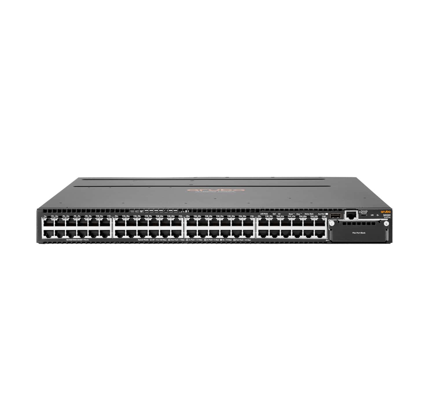 Hewlett Packard Enterprise Aruba 3810M 48G 1-slot Managed L3 Gigabit Ethernet (10/100/1000) 1U Zwart (JL072A) thumbnail Hewlett Packard Enterprise Aruba 3810M 48G 1-slot Managed L3 Gigabit Ethernet (10/100/1000) 1U Zwart (JL072A) thumbnail