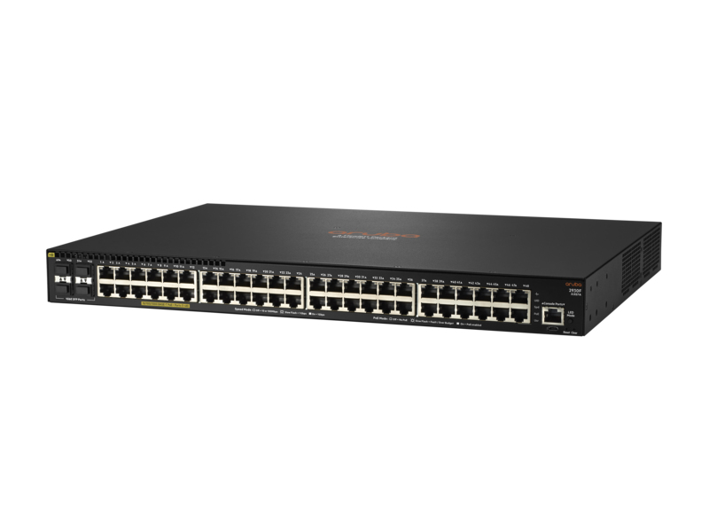 Aruba, a Hewlett Packard Enterprise company JL557A netwerk-switch Managed L3 Gigabit Ethernet (10/100/1000) Power over Ethernet (PoE) Zwart (JL557A#ABB) thumbnail