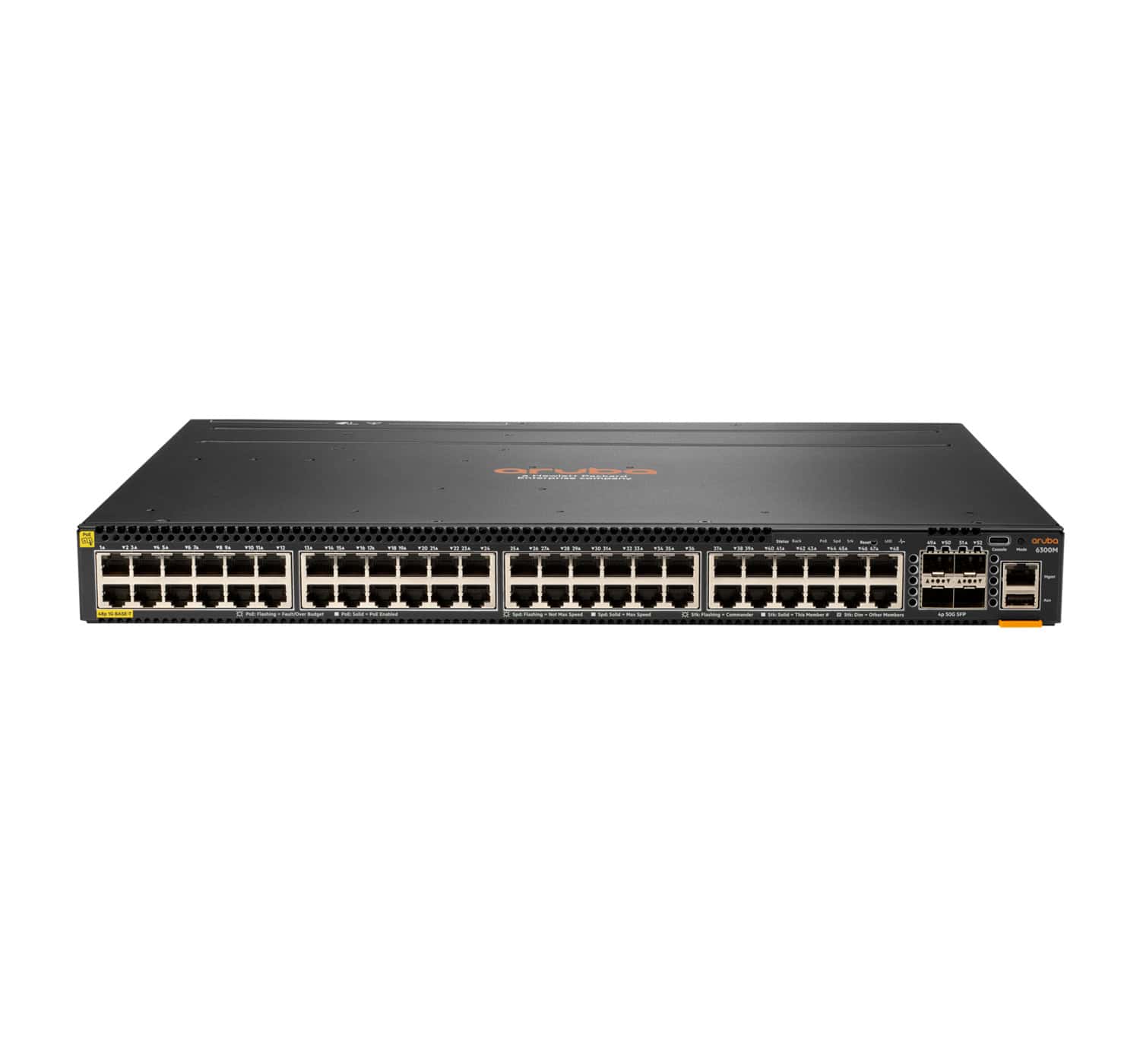 Hewlett Packard Enterprise Aruba 6300M Managed L3 Gigabit Ethernet (10/100/1000) Power over Ethernet (PoE) 1U Grijs (JL661A) thumbnail