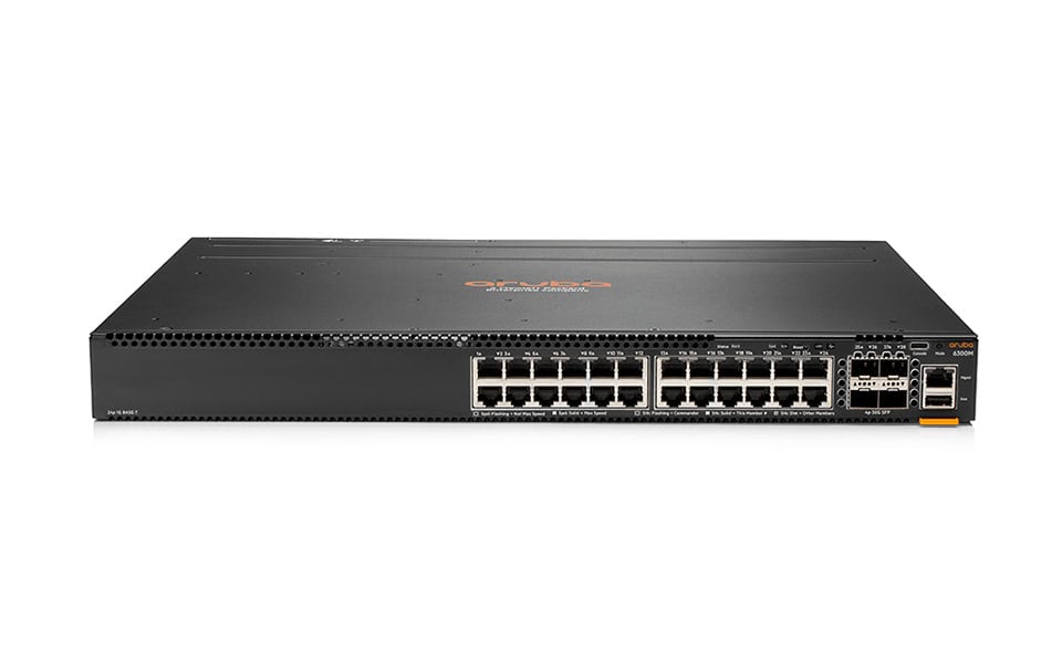 Aruba, a Hewlett Packard Enterprise company CX 6300M Managed L3 Gigabit Ethernet (10/100/1000) Zwart (JL664A) thumbnail