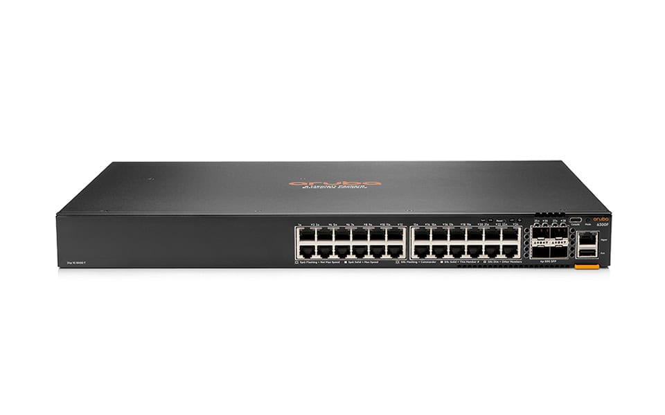 Aruba, a Hewlett Packard Enterprise company CX 6300F Managed L3 Gigabit Ethernet (10/100/1000) Zwart (JL668A#ABB) thumbnail