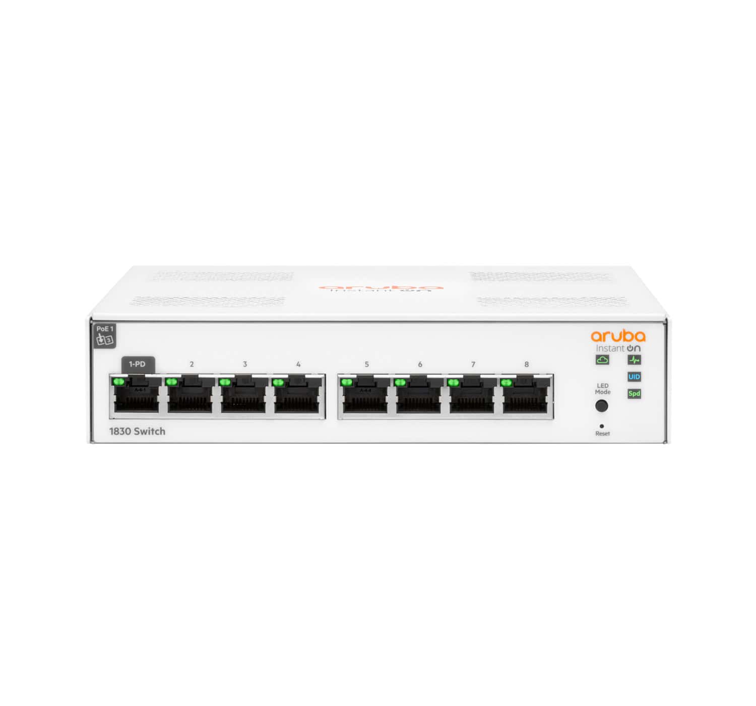 Hewlett Packard Enterprise Aruba Instant On 1830 8G Managed L2 Gigabit Ethernet (10/100/1000) (JL810A#ABB) thumbnail
