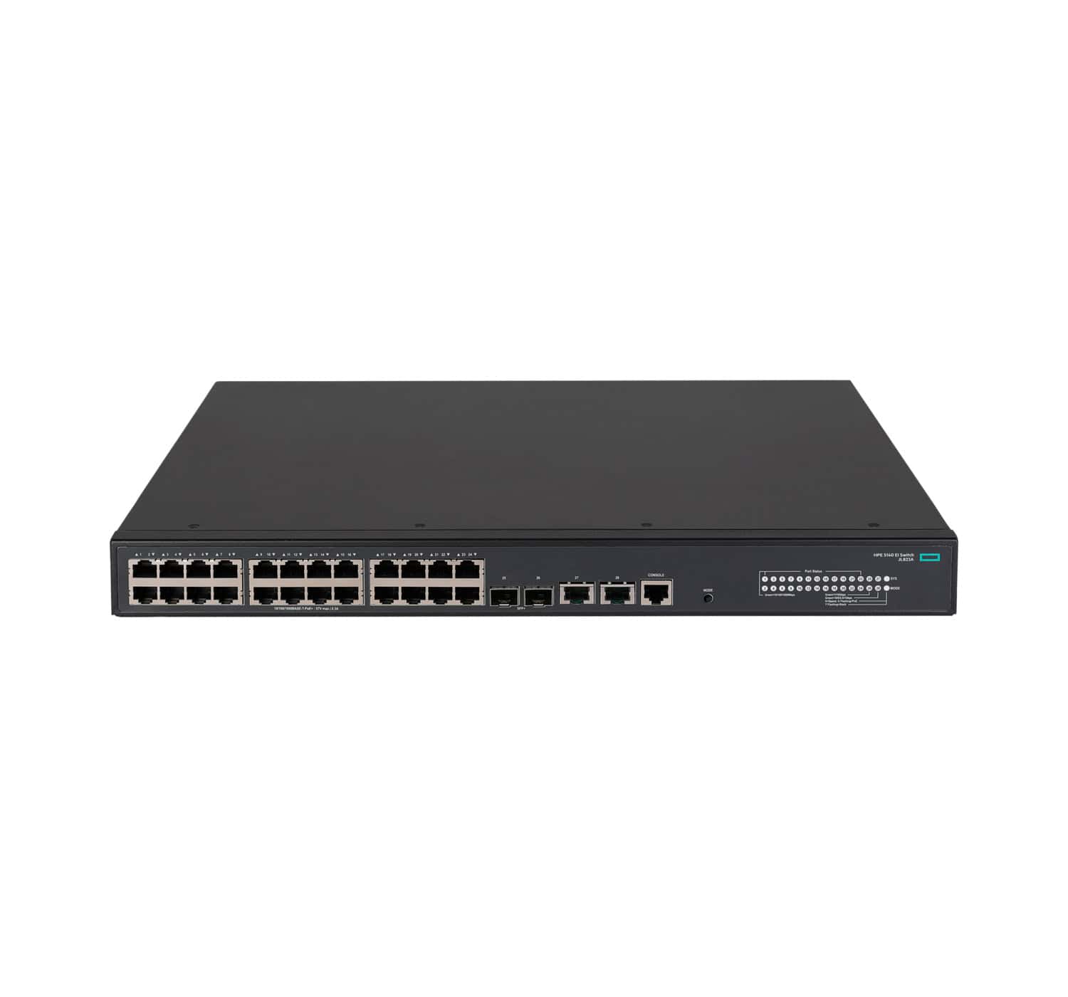 Hewlett Packard Enterprise FlexNetwork 5140 24G POE+2SFP+2XGT EI Managed L3 Gigabit Ethernet (10/100/1000) Power over Ethernet (PoE) 1U (JL823A#ABB) thumbnail