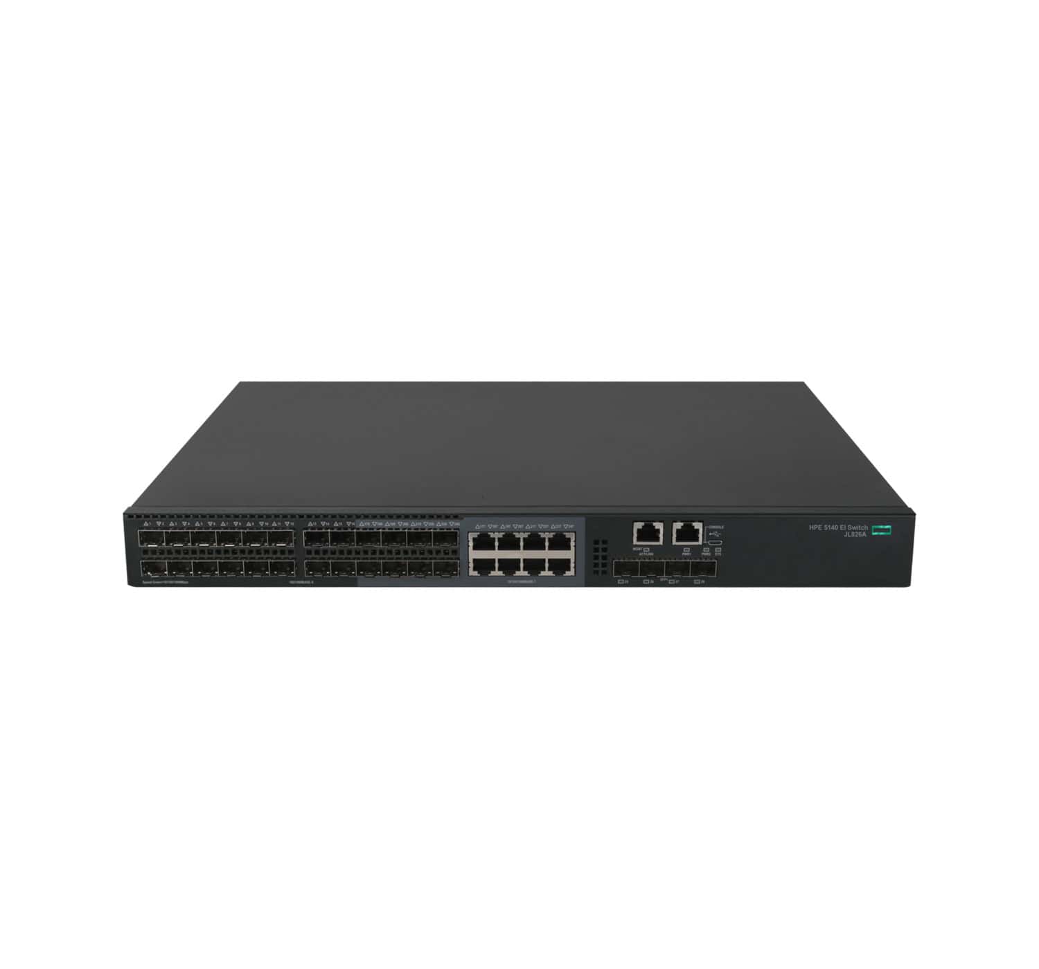 Hewlett Packard Enterprise FlexNetwork 5140 24G SFP w/8G Combo 4SFP+ EI Managed L3 Gigabit Ethernet (10/100/1000) 1U (JL826A) thumbnail