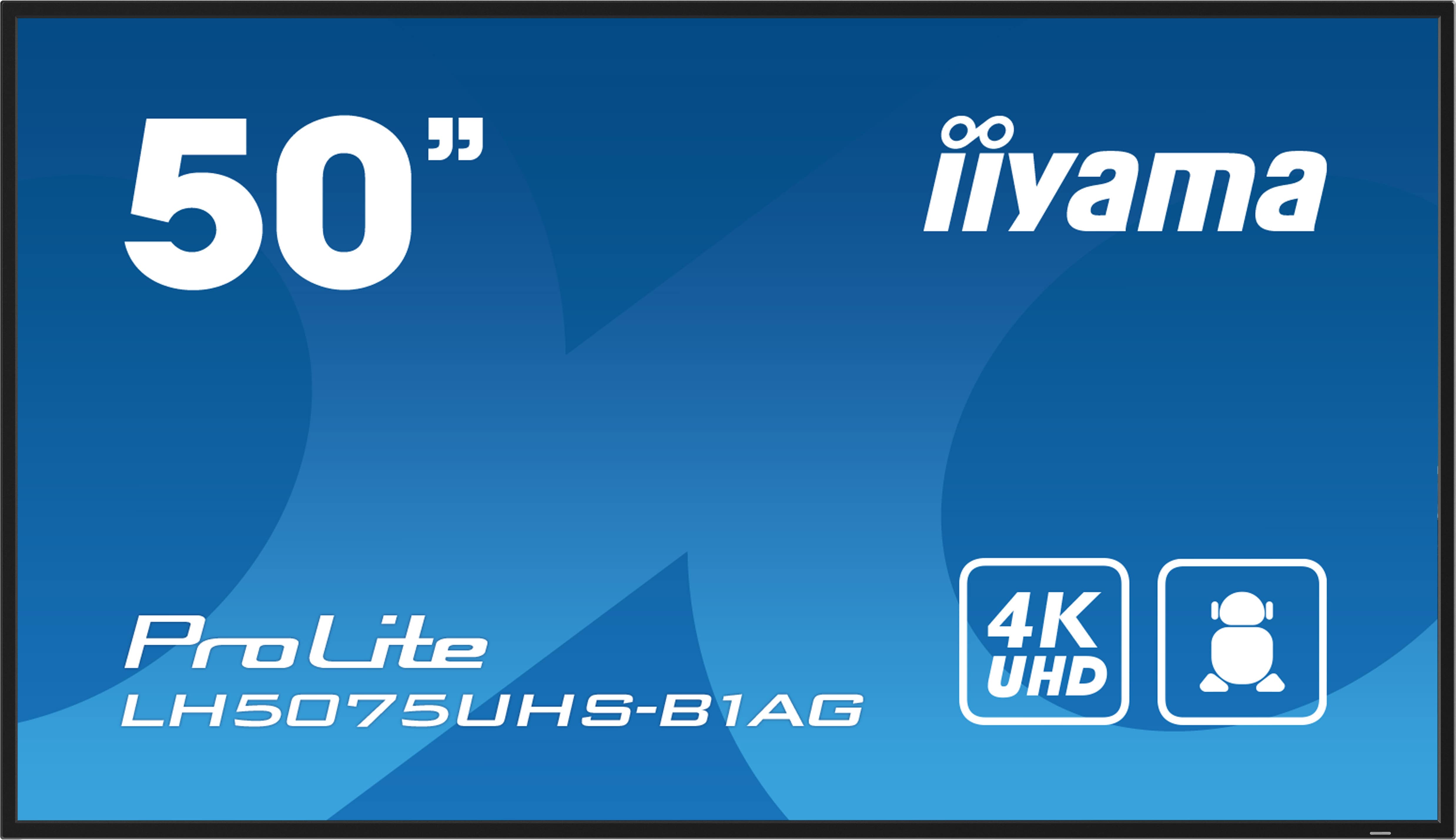 iiyama LH5075UHS-B1AG beeldkrant Digitale signage flatscreen 125,7 cm (49.5") LCD Wifi 500 cd/m² 4K Ultra HD Zwart Type processor Android 11 24/7 (LH5075UHS-B1AG) thumbnail