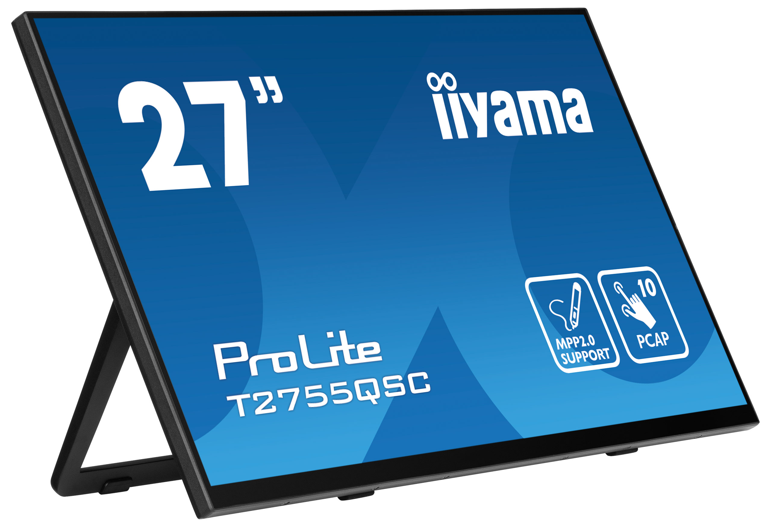 iiyama ProLite T2755QSC-B1 computer monitor 68,6 cm (27") 2560 x 1440 Pixels Quad HD LCD Touchscreen Zwart (T2755QSC-B1) thumbnail
