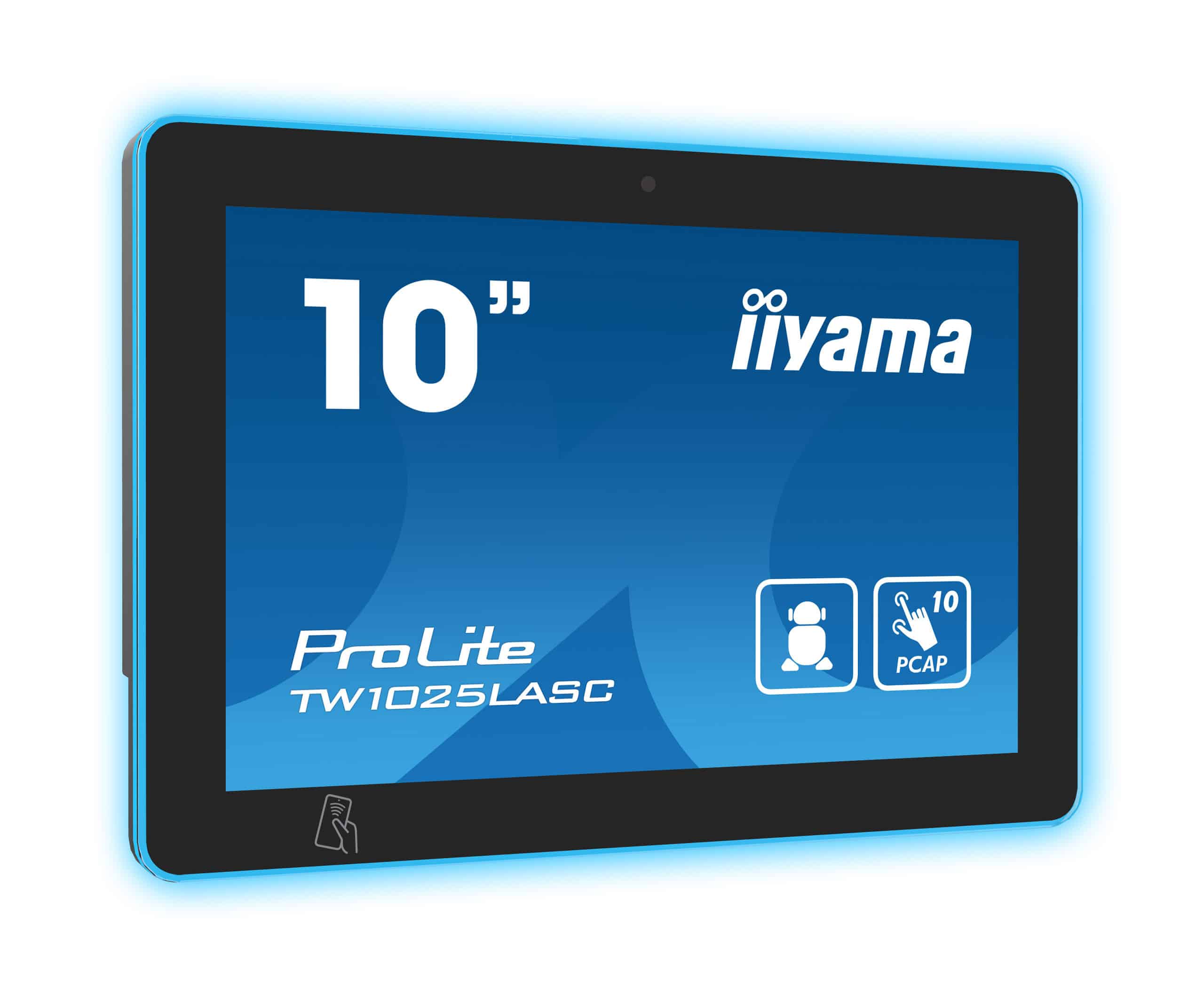 iiyama TW1025LASC-B1PNR scherm voor vergaderzalen 25,6 cm (10.1") 1280 x 800 Pixels LED Wi-Fi 4 (802.11n), 802.11g, 802.11b Zwart Kunststof Bluetooth (TW1025LASC-B1PNR) thumbnail