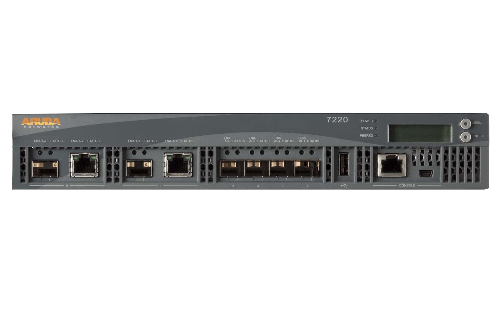 Aruba, a Hewlett Packard Enterprise company Aruba 7220 (RW) netwerk management device 40000 Mbit/s Ethernet LAN Power over Ethernet (PoE) (JW751A) thumbnail