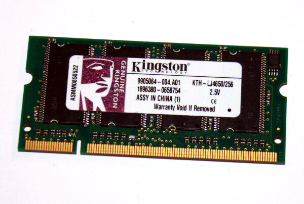 HP Memory. 256Mb Dimm (KTH-LJ4650/256) thumbnail