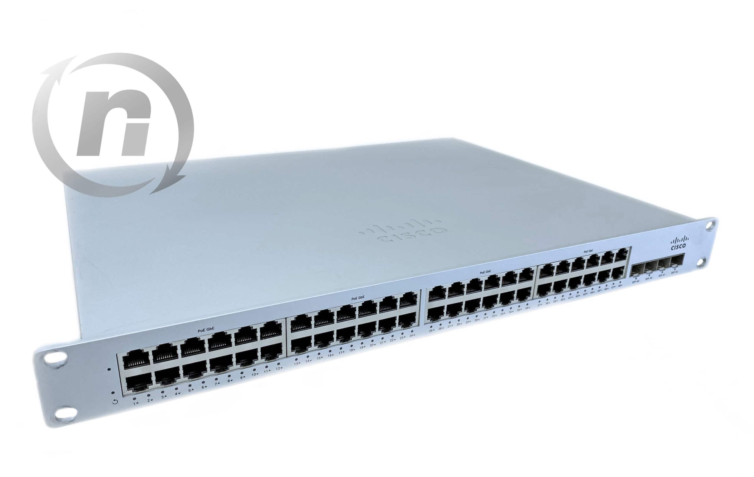 Cisco Switch Meraki MS210 54-Port 1GbE 370W PoE managed (MS210-48FP-HW) thumbnail