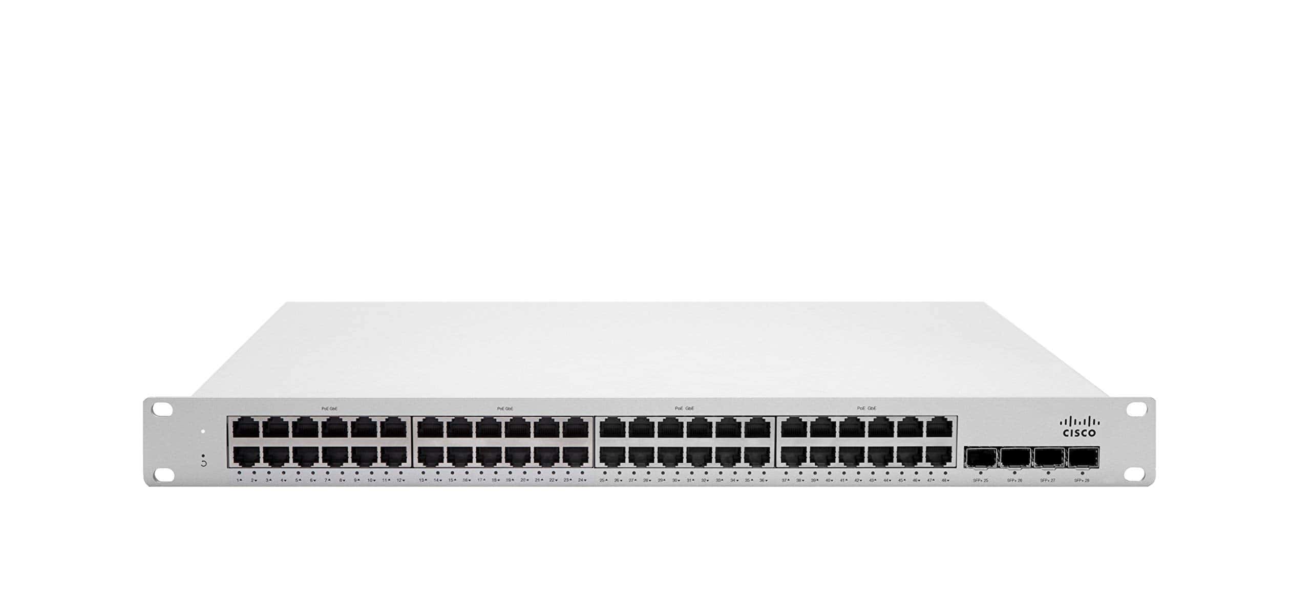 Cisco Meraki MS225-48LP Managed L2 Gigabit Ethernet (10/100/1000) Power over Ethernet (PoE) 1U Grijs (MS225-48LP-HW) thumbnail