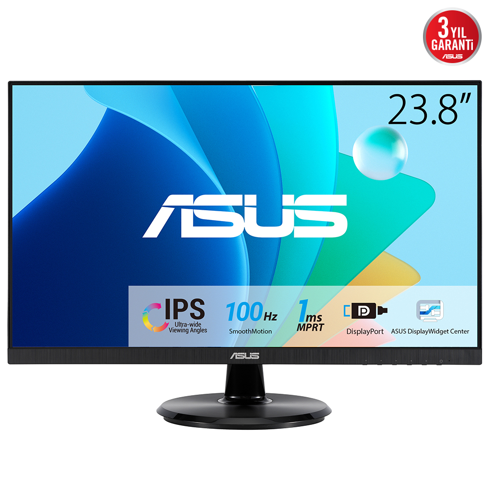 ASUS VA24DQFR computer monitor 60,5 cm (23.8") 1920 x 1080 Pixels Full HD LCD Zwart (90LM0541-B04370) thumbnail