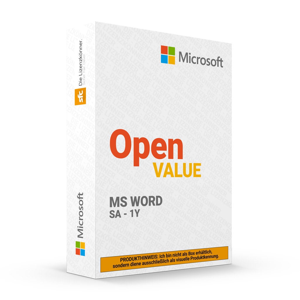 Microsoft MS OVL Word Lic/SA ADD 1Y1Y [NL] (059-05139) thumbnail