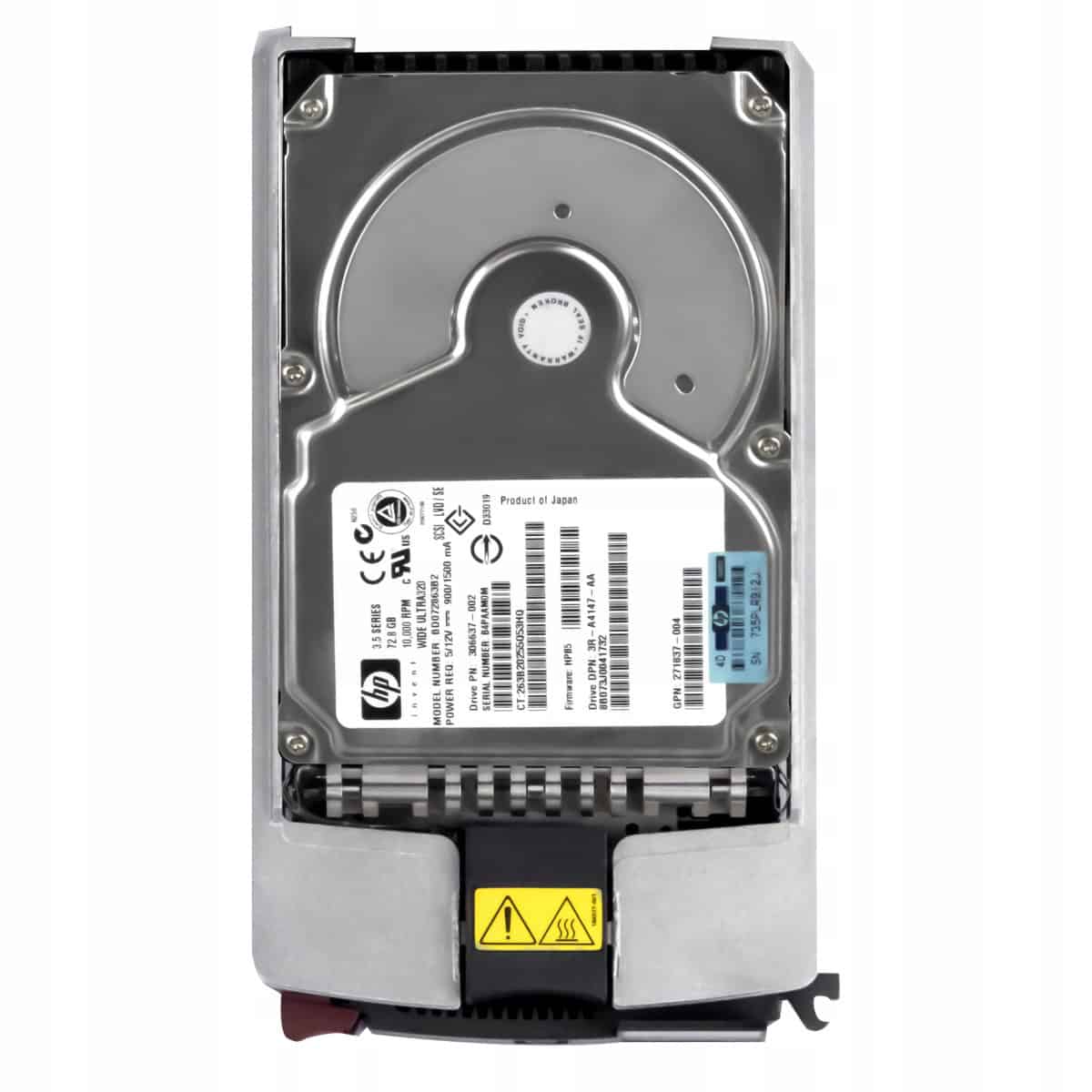 HP Harddisk 72GB 10k U320 Hot plug (306637-002) thumbnail