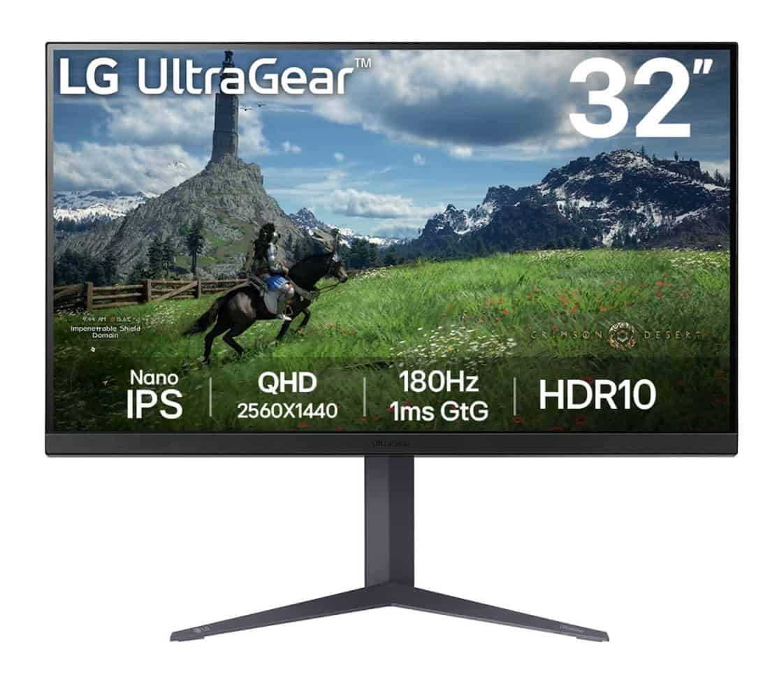 LG 32GS85QX-B computer monitor 81,3 cm (32) 2560 x 1440 Pixels Quad HD Zwart (32GS85QX-B) thumbnail