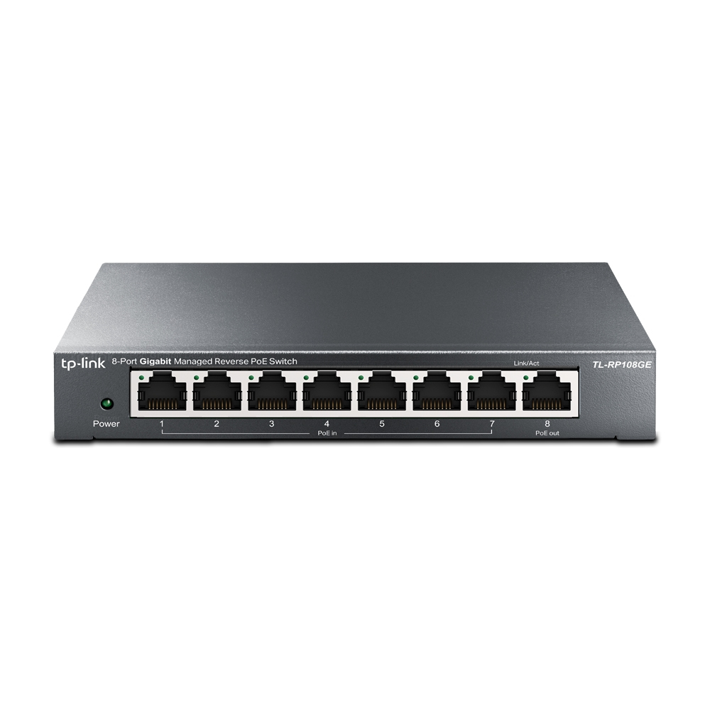 TP-Link Omada TL-RP108GE netwerk-switch Managed L2 Gigabit Ethernet (10/100/1000) Power over Ethernet (PoE) Zwart (RP108GE) thumbnail