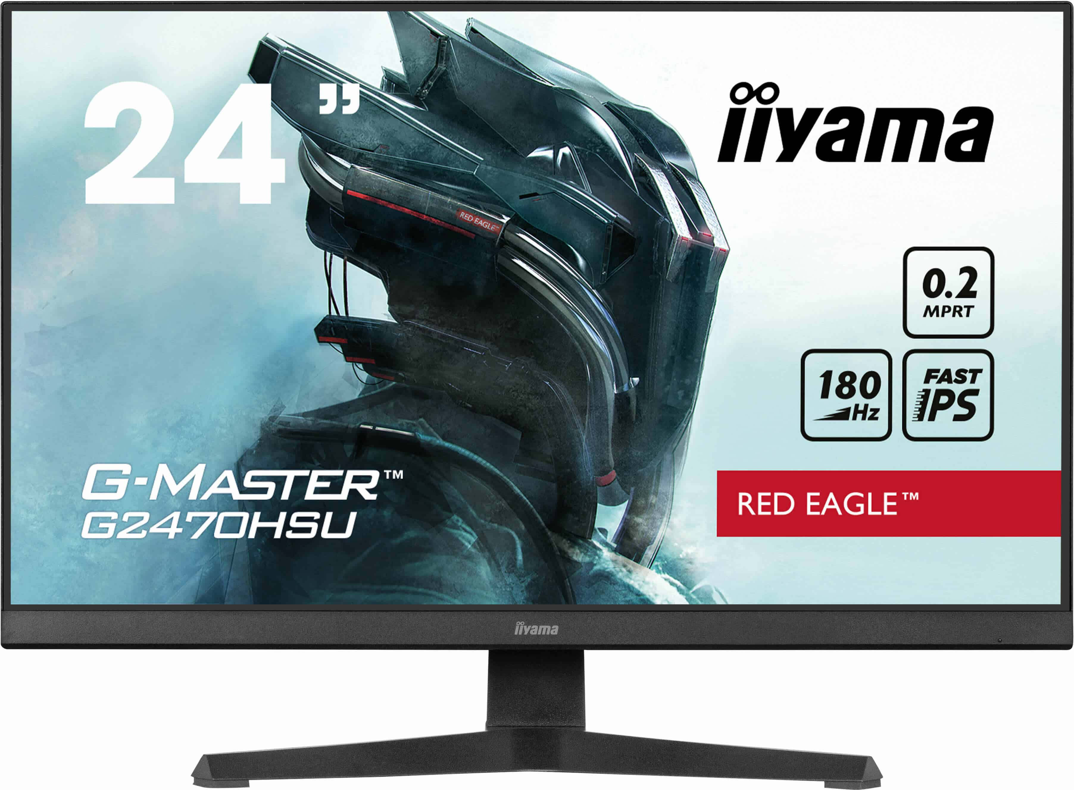 iiyama G-MASTER G2470HSU-B6 computer monitor 60,5 cm (23.8) 1920 x 1080 Pixels Full HD LCD Zwart (G2470HSU-B6) thumbnail