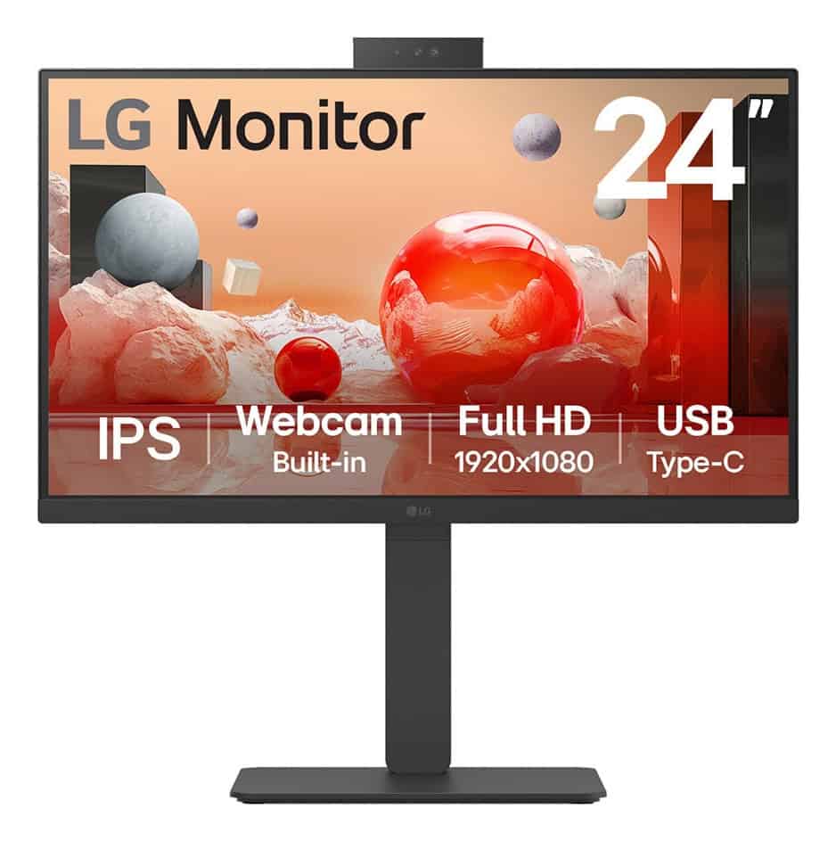 LG 24BA850-B computer monitor 60,5 cm (23.8) 1920 x 1080 Pixels Full HD Zwart (24BA850-B.AEU) thumbnail