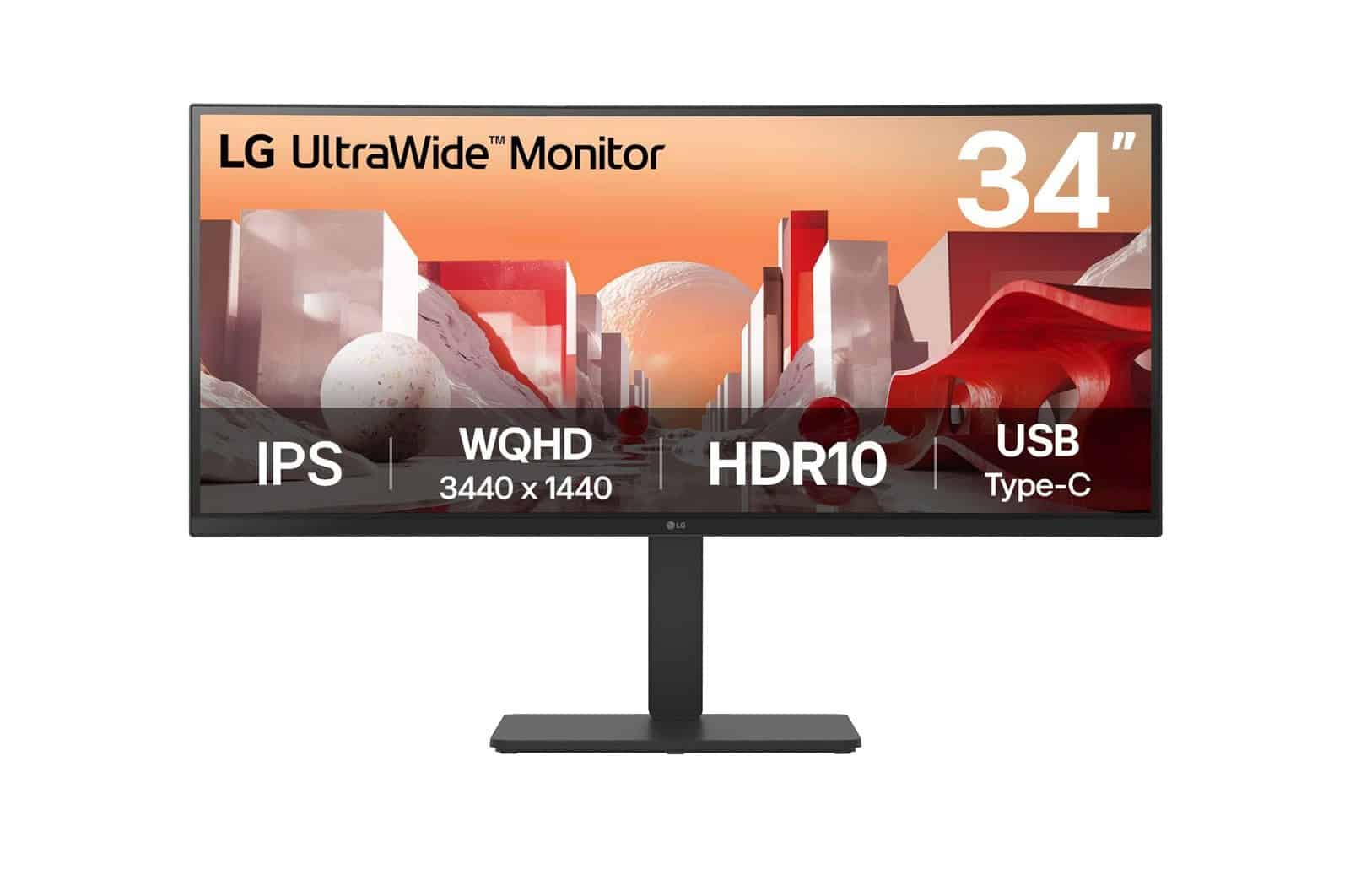LG 34BA75QE-B computer monitor 86,4 cm (34) 3440 x 1440 Pixels Wide Quad HD LCD Zwart (34BA75QE-B.AEU) thumbnail