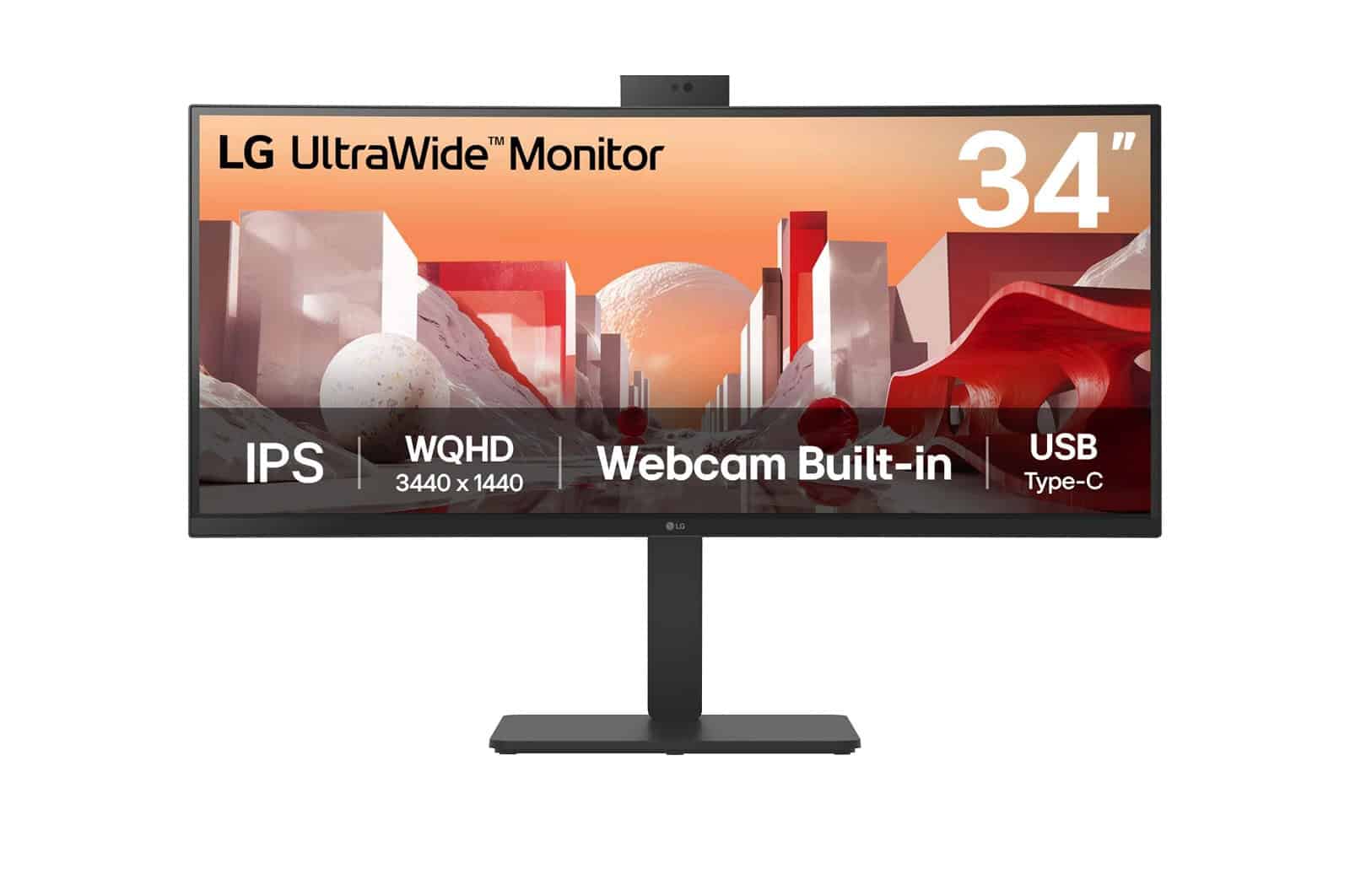 LG 34BA85QE-B computer monitor 86,4 cm (34) 3440 x 1440 Pixels Wide Quad HD LCD Zwart (34BA85QE-B.AEU) thumbnail