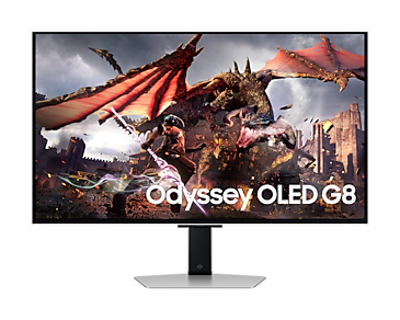 Samsung 32 Odyssey OLED G8 G80SD UHD 240Hz Gaming Monitor (LS32DG802SUXEN) thumbnail